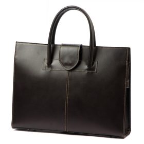    Dámska kožená aktovka Camilla 778 tmavohnedá 40 x 30 x 10 cm