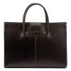  Dámska kožená aktovka Camilla 778 tmavohnedá 40 x 30 x 10 cm