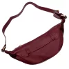  Dámska kožená kabelka na opasok Luka 26-020 bordovej farby, crossbody 38 x 17 x 15 cm