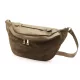  Dámska kožená kabelka na opasok Luka 26-020 v béžovej farbe, crossbody, 38 x 17 x 15 cm