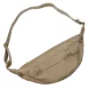  Dámska kožená kabelka na opasok Luka 26-020 v béžovej farbe, crossbody, 38 x 17 x 15 cm