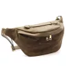  Dámska kožená kabelka na opasok Luka 26-020 v béžovej farbe, crossbody, 38 x 17 x 15 cm