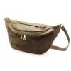  Dámska kožená kabelka na opasok Luka 26-020 v béžovej farbe, crossbody, 38 x 17 x 15 cm