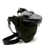  Dámska kožená kabelka na opasok Luka 26-020 čierna, crossbody 38 x 17 x 15 cm