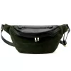  Dámska kožená kabelka na opasok Luka 26-020 čierna, crossbody 38 x 17 x 15 cm