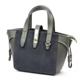    Dámska kožená kabelka Luka 24-092 sivá, crossbody 31 x 20 x 12 cm