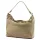  Dámska kožená kabelka cez rameno, crossbody kabelka Luka 26-023 béžovej farby 34 x 26 x 12 cm