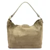  Dámska kožená kabelka cez rameno, crossbody kabelka Luka 26-023 béžovej farby 34 x 26 x 12 cm