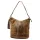  Dámska kožená kabelka cez rameno Luka 26-027 CROCO hnedá 26 x 26 x 16 cm