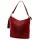  Dámska kožená kabelka cez rameno Luka 26-027 CROCO bordová 26 x 26 x 16 cm