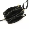  Dámska kožená crossbody kabelka Luka 26-024 hnedo-čierna 20 x 15 x 10 cm