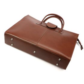  Dámska kožená aktovka Camilla 778 hnedá 40 x 30 x 10 cm