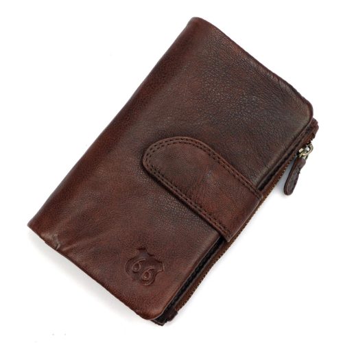  Dámska kožená peňaženka Route 66 CBL2225-GWS hnedej farby 10 x 16 x 3,5 cm