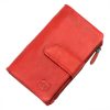  Dámska kožená peňaženka Route 66 CBL2225-GWS červená 10 x 16 x 3,5 cm