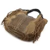  Dámska kožená kabelka Luka 25-019 CROCO hnedá 37 x 32 x 13 cm
