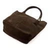  Dámska hnedá semišová kožená kabelka cez rameno Luka 26-036, shopper, 40 x 36 x 15 cm