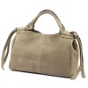  Dámska kožená kabelka Luka 26-037 v béžovej farbe, crossbody, 35 x 23 x 15 cm