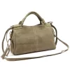  Dámska kožená kabelka Luka 26-037 v béžovej farbe, crossbody, 35 x 23 x 15 cm