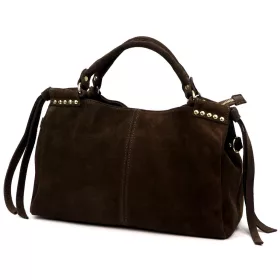    Dámska kožená kabelka Luka 26-037 tmavohnedá, crossbody 35 x 23 x 15 cm