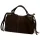  Dámska kožená kabelka Luka 26-037 tmavohnedá, crossbody 35 x 23 x 15 cm