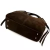  Dámska kožená kabelka Luka 26-037 tmavohnedá, crossbody 35 x 23 x 15 cm