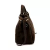  Dámska kožená kabelka Luka 26-037 tmavohnedá, crossbody 35 x 23 x 15 cm