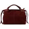  Dámska kožená kabelka Luka 26-037 bordovej farby, crossbody 35 x 23 x 15 cm