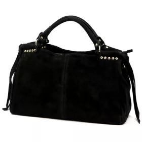   Dámska kožená kabelka Luka 26-037 čierna, crossbody 35 x 23 x 15 cm