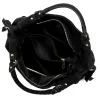  Dámska kožená kabelka Luka 26-037 čierna, crossbody 35 x 23 x 15 cm
