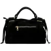  Dámska kožená kabelka Luka 26-037 čierna, crossbody 35 x 23 x 15 cm