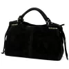  Dámska kožená kabelka Luka 26-037 čierna, crossbody 35 x 23 x 15 cm