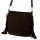  Dámska hnedá semišová kožená kabelka cez rameno Luka 26-030, crossbody kabelka 28 x 28 x 15 cm