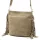  Dámska semišová kožená kabelka cez rameno Luka 26-030 v béžovej farbe, crossbody 28 x 28 x 15 cm