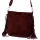  Dámska bordová kabelka cez rameno, crossbody kabelka z semišovej kože Luka 26-030 28 x 28 x 15 cm