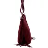  Dámska bordová kabelka cez rameno, crossbody kabelka z semišovej kože Luka 26-030 28 x 28 x 15 cm