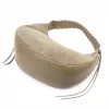  Dámska kožená taupe kabelka cez rameno Luka 26-039 35 x 22 x 15 cm