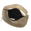  Dámska kožená taupe kabelka cez rameno Luka 26-039 35 x 22 x 15 cm