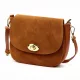  Dámska crossbody kabelka Luka 26-040 z koňakovej semišovej kože 23 x 20 x 10 cm