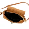  Dámska crossbody kabelka Luka 26-040 z koňakovej semišovej kože 23 x 20 x 10 cm