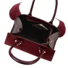  Dámska kožená kabelka cez rameno Luka 26-006 bordovej farby 32 x 22 x 16 cm