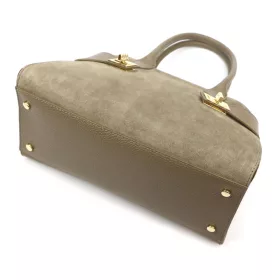    Dámska kožená kabelka cez rameno Luka 26-006 v béžovej farbe 32 x 22 x 16 cm