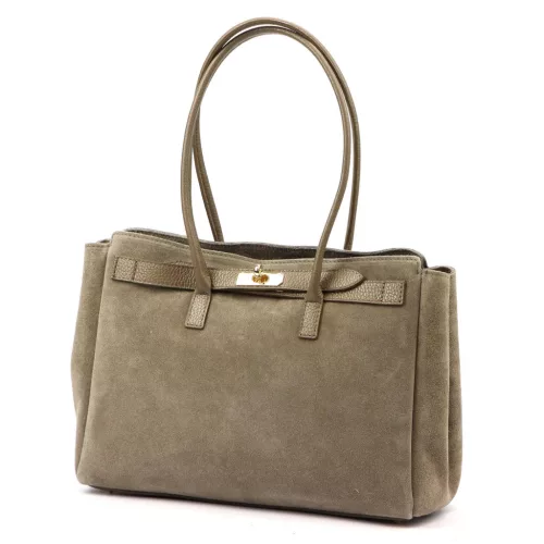  Dámska kožená kabelka cez rameno Camilla PREMIUM 10.004 v béžovej farbe 37 x 24 x 14 cm
