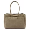  Dámska kožená kabelka cez rameno Camilla PREMIUM 10.004 v béžovej farbe 37 x 24 x 14 cm