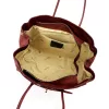  Dámska kabelka cez rameno Camilla PREMIUM 10.004 bordovej farby z semišovej kože 37 x 24 x 14 cm