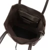 Dámska kožená kabelka cez rameno Patrizia 27-002 Z tmavohnedá, shopper, 39 x 36 x 14 cm