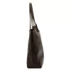  Dámska kožená kabelka cez rameno Patrizia 27-002 Z tmavohnedá, shopper, 39 x 36 x 14 cm