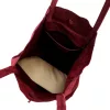  Dámska kabelka cez rameno Patrizia 419-013-05 bordovej farby z semišovej kože, 38 x 38 x 13 cm