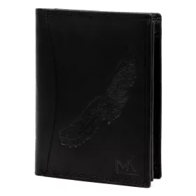    Pánska kožená peňaženka Money Kepper CDD 5601 BIRD čierna, motív orla 10 x 13 x 2,5 cm
