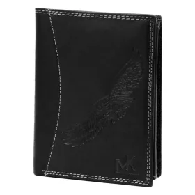    Pánska kožená peňaženka Money Kepper CDD 5601 BIRD čierna, motív orla 10 x 13 x 2,5 cm