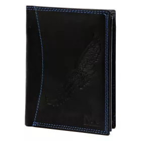    Pánska kožená peňaženka Money Kepper CDD 5601 BIRD čierna, motív orla 10 x 13 x 2,5 cm